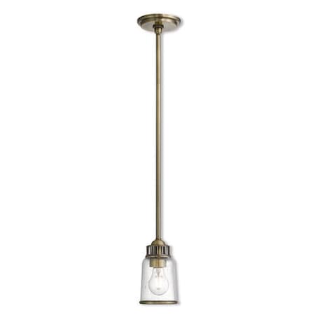 Lawrenceville 1 Light Antique Brass Mini